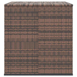 Garden Cushion Box PE Rattan 145x100x103 cm Brown 317230