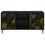 TV Cabinet ELBURG 102 x 33 x 51 cm Black Oak Engineered Wood 8007053