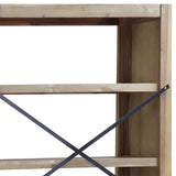 7-Tier Bookcase 80x30x200 cm Solid Wood Acacia 345082