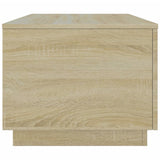 Coffee Table with LED Lights Sonoma Oak 90x50x40 cm 839877
