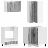 Kitchen Unit LUCCA 8 pcs Grey Sonoma Engineered Wood 3438407