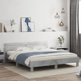 Bed Frame without Mattress Concrete Grey 160x200 cm 3207409