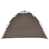 Fishing Tent 4-Person Brown Quick Release 4005327
