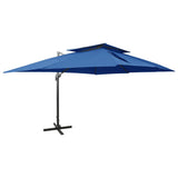Cantilever Garden Parasol Azure blue 312379