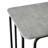 Dining Table 100 x 50 x 75 cm Engineered Wood Concrete Grey 8007697