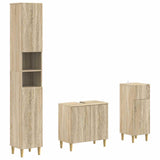 3 Piece Bathroom Cabinet Set DELFT Engineered Wood 3417866