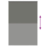 Roller Blind Blackout Grey 150x230 cm Fabric Width 146.6 cm Polyester 4011216