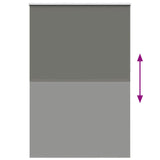 ZNTS Roller Blind Blackout Grey 155x210 cm Fabric Width 151.6 cm Polyester 4011191