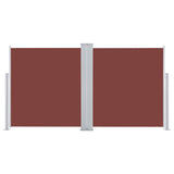 Retractable Side Awning Brown 100x600 cm 48445