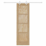 Sliding Door Brown 61 x 198.5 cm Solid Pine Wood 3333548