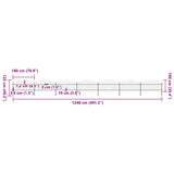 Garden Fence with Spear Top Steel 1248x125 cm Black 277727