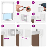 Outdoor Roller Blind UV Protection Taupe 200 x 140 cm 42041195