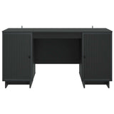 Desk Black Engineered Wood 142.5 x 50 x 75 cm 3414568