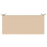 2-Piece Bench Cushions SOEST 2 pcs 100% Polyester Cream 949335