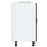 Sink Base Cabinet Lucca Black Engineered Wood 853678