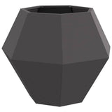Planter 2 pcs Black 75 x 75 x 60 cm Steel 884039