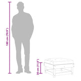 Garden Footstool with Cushion Solid Wood Douglas 825441