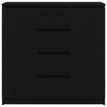 Sideboard with Drawers Black Oak 100.5x35x98.5 cm Engineered Wood 3328454