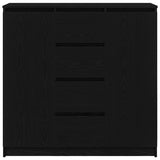 Sideboard with Drawers Black Oak 100.5x35x98.5 cm Engineered Wood 3328454