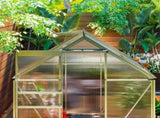192.5 x 131cm Walk-In Polycarbonate Greenhouse - Silver-Tone T3398P314198