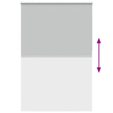 Roller Blind Blackout Light Grey 160x210 cm Fabric Width 156.6 cm Polyester 4011452