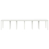 Garden Table White 350 x 100 x 74 cm Poly Rattan 3378526