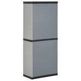 Garden Storage Cabinet Grey PVC Medium Garden Storage Cabinet 340983