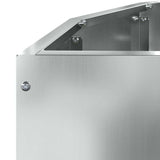 Planter Silver 90 x 45 x 35 cm Galvanised Steel 883694