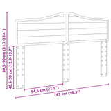 Headboard Brown Oak Engineered wood 888668