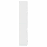 Cabinet Set 2 pcs High Gloss White Engineered Wood 3416776