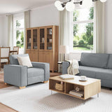Sofa 3 pcs Light Grey Fabric 3324609