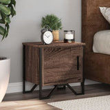 ZNTS Bedside Cabinets 2 pcs Brown Oak 40x30x40 cm Engineered Wood 848523