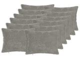 Cushion Cover 12 pcs HEERLEN Light Grey 50 x 50 cm 911202