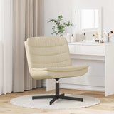 Swivel Chair Cream 63 x 75 x 76 cm Fabric 42007356