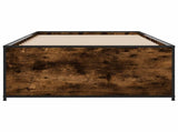 Bed Frame Smoked Oak 80 x 200 cm Engineered Wood 8009096