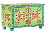 Hand Painted Sideboard Multicolour 70x35x60 cm Solid Mango Wood 321664