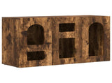 Sideboard Smoked Oak 100 x 35 x 59 cm Engineered Wood 891349