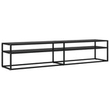 TV Cabinet Black Tempered Glass 200 x 40 x 40.5 cm Sleek 331727