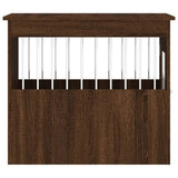 Dog Crate Furniture Brown Oak 55x75x65 cm Engineered Wood 838322