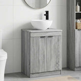 Bathroom Furniture Set Grey Sonoma Engineered Wood 3404210