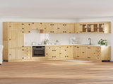 Cabinet with Drawer SKI 14 pcs Honey Brown Solid Pine Wood 3392646
