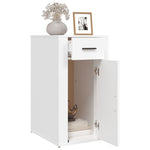 ZNTS Desk Cabinet White 40x49x75 cm Engineered Wood 816792