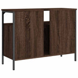 Bathroom Sink Cabinet Brown Oak 80x30x60 cm Engineered Wood 842445