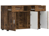 Wooden Cabinet Smoked Oak 88.5 x 30.5 x 73 cm Engineered Wood 880286