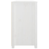 Side Cabinet White 100x40x72 cm Solid Wood Pine 821765
