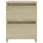 ZNTS Bedside Cabinets 2 pcs Sonoma Oak 30x30x40 cm Engineered Wood 800520