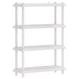 Shelving Unit 4-Tier 100 x 40 x 136.5 cm PP White 8011750