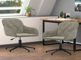 Dining Chair 2 pcs Light Grey 55 x 59.5 x 77 cm Velvet 3415413