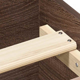 Bed Frame without Mattress Brown Oak 120x190 cm Small Double 3203781