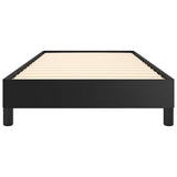 Bed Frame without Mattress Black 100x190 cm Twin Faux Leather 346928